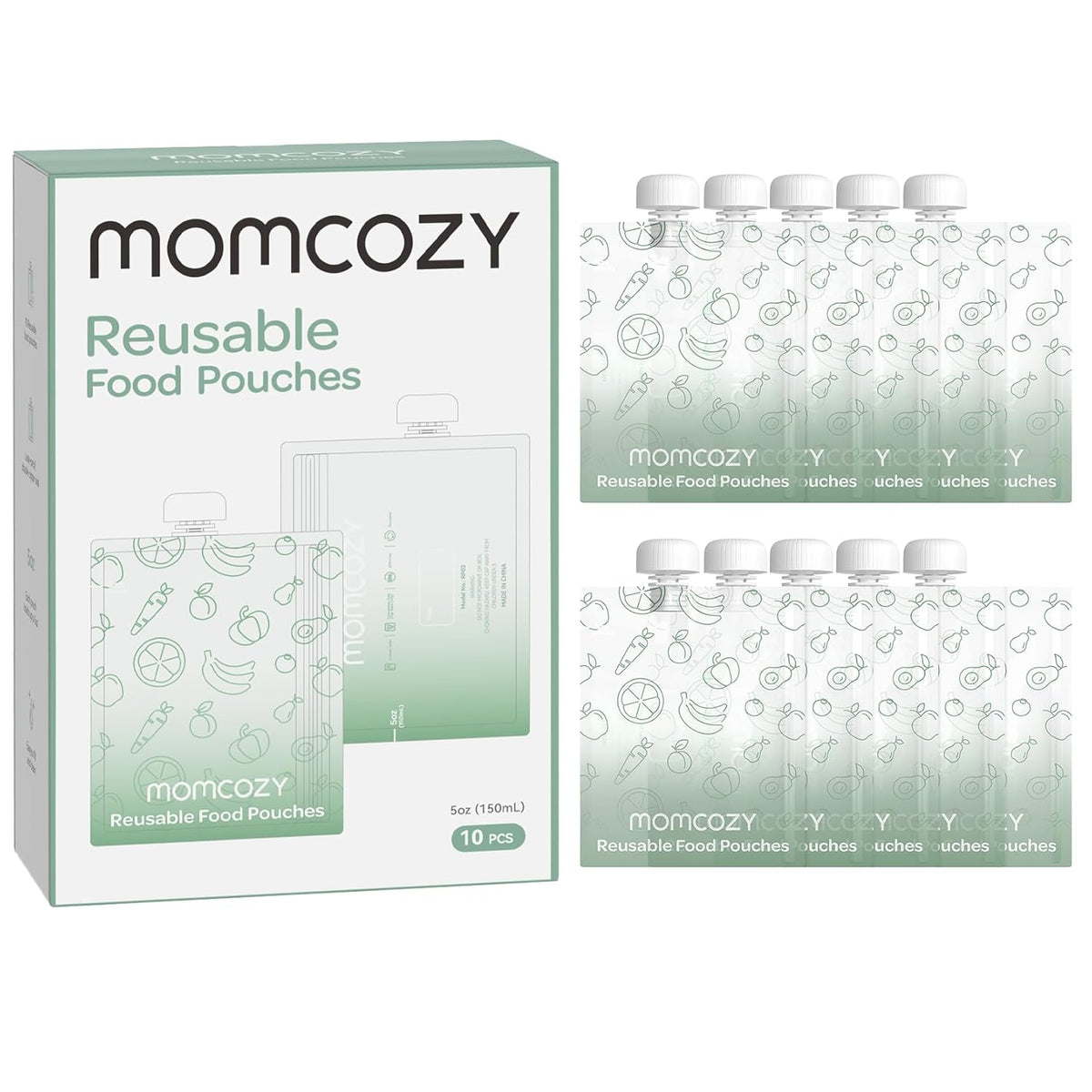 MOMCOZY set of 10 reusable tubes