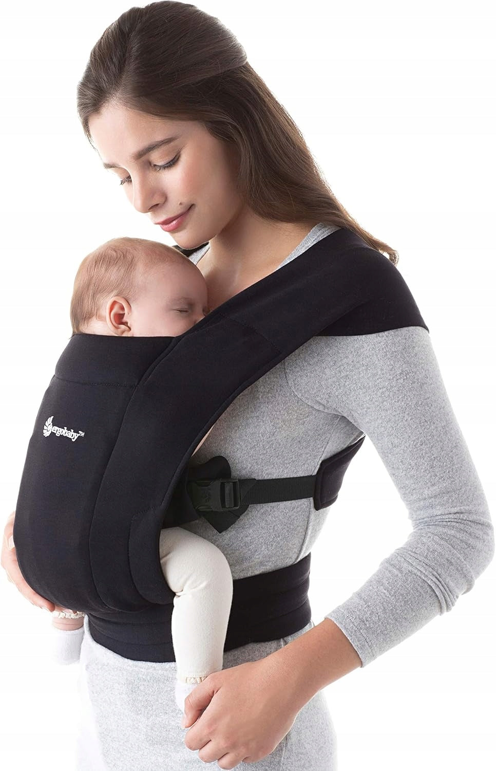 ERGOBABY EMBRACE nosidełko dla noworodków, ergonomiczne nosidełko dla niemowlęcia w kolorze czarnym