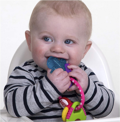 NUBY IcyBite cooling teether with key motif
