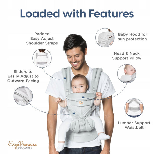 ERGOBABY OMNI 360 COOL AIR MESH ergonomische drager 3,2-20,4kg
