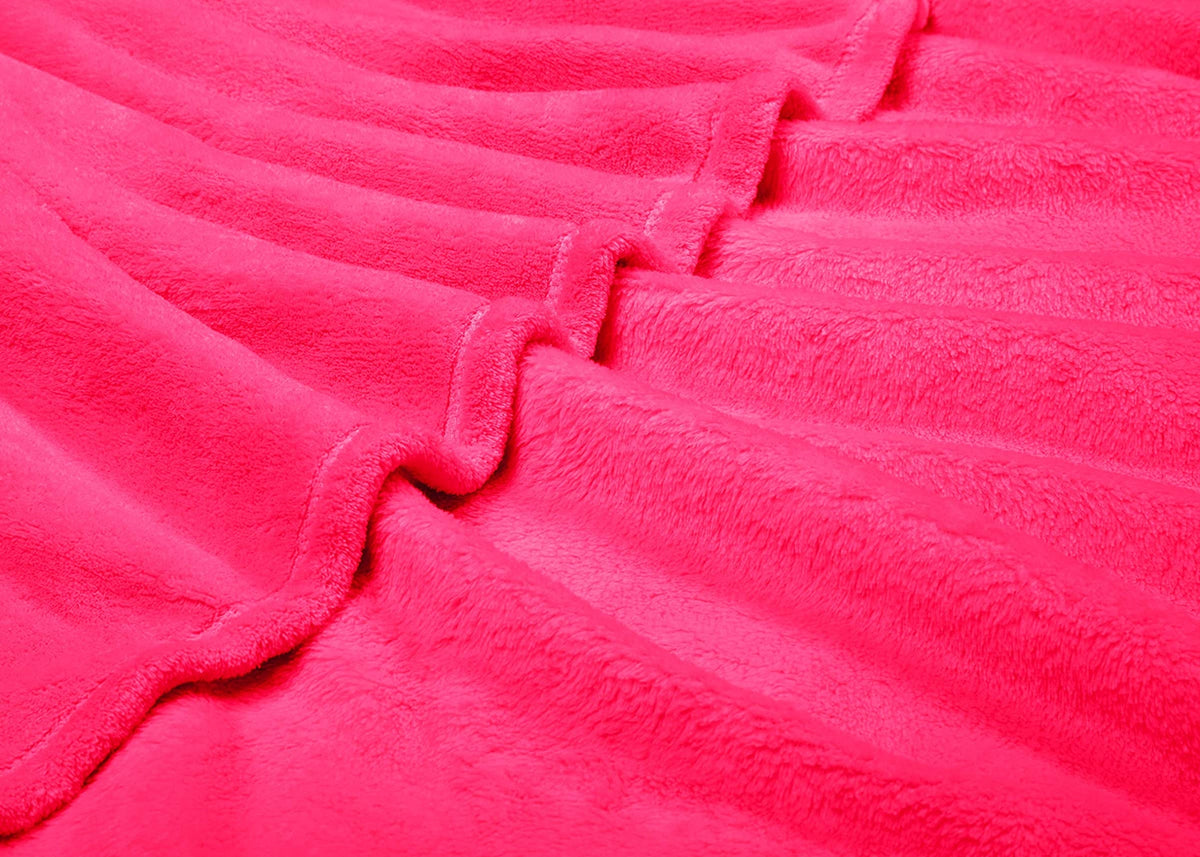 PLAYSHOES koc dla niemowląt polarowy 75x100, miękki różowy kocyk z polaru
