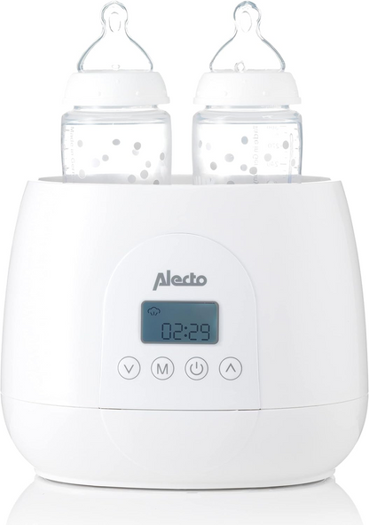 ALECTO 3-in-1 dubbele flessen- en potjesverwarmer BW700TWIN