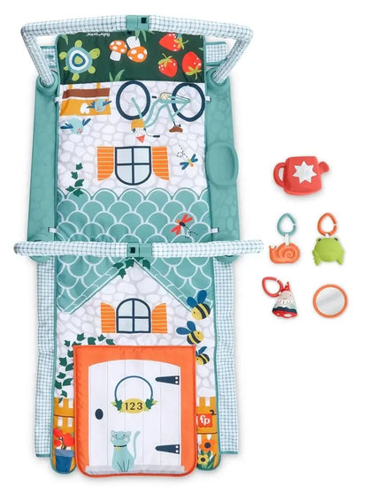 FISHER-PRICE 3-in-1 Spieldecke Lernspielzeug Entdeckerhaus