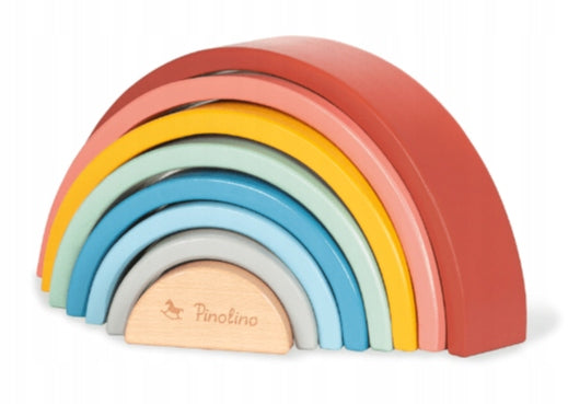 PINOLINO arco iris de madera Ruby MONTESSORI 12m+ para bebés