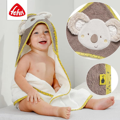 Toalla de algodón FEHN con capucha Koala Australia 80 x 80 cm