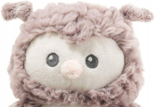 STEIFF Sowa Ollie przytulanka z pozytywką 21 cm, pluszowa sowa brązowo-beżowa z miękkim futerkiem