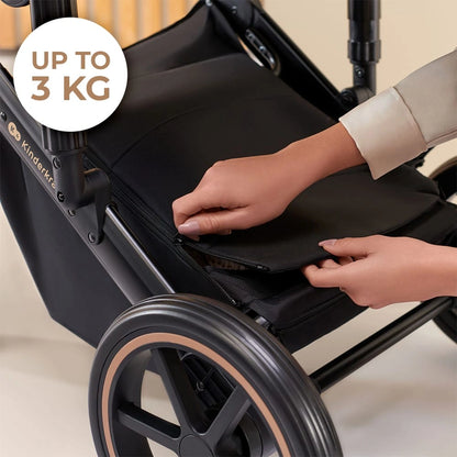 KINDERKRAFT PRIME2 PRO 3-in-1 multifunctionele kinderwagen tot 22kg + autostoeltje MINK PRO