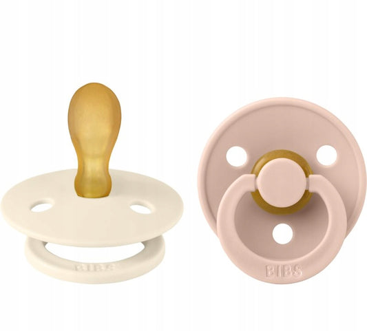 BIBS COLOUR fopspenen 2-pack rubber 6mnd+ SYMMETRISCH
