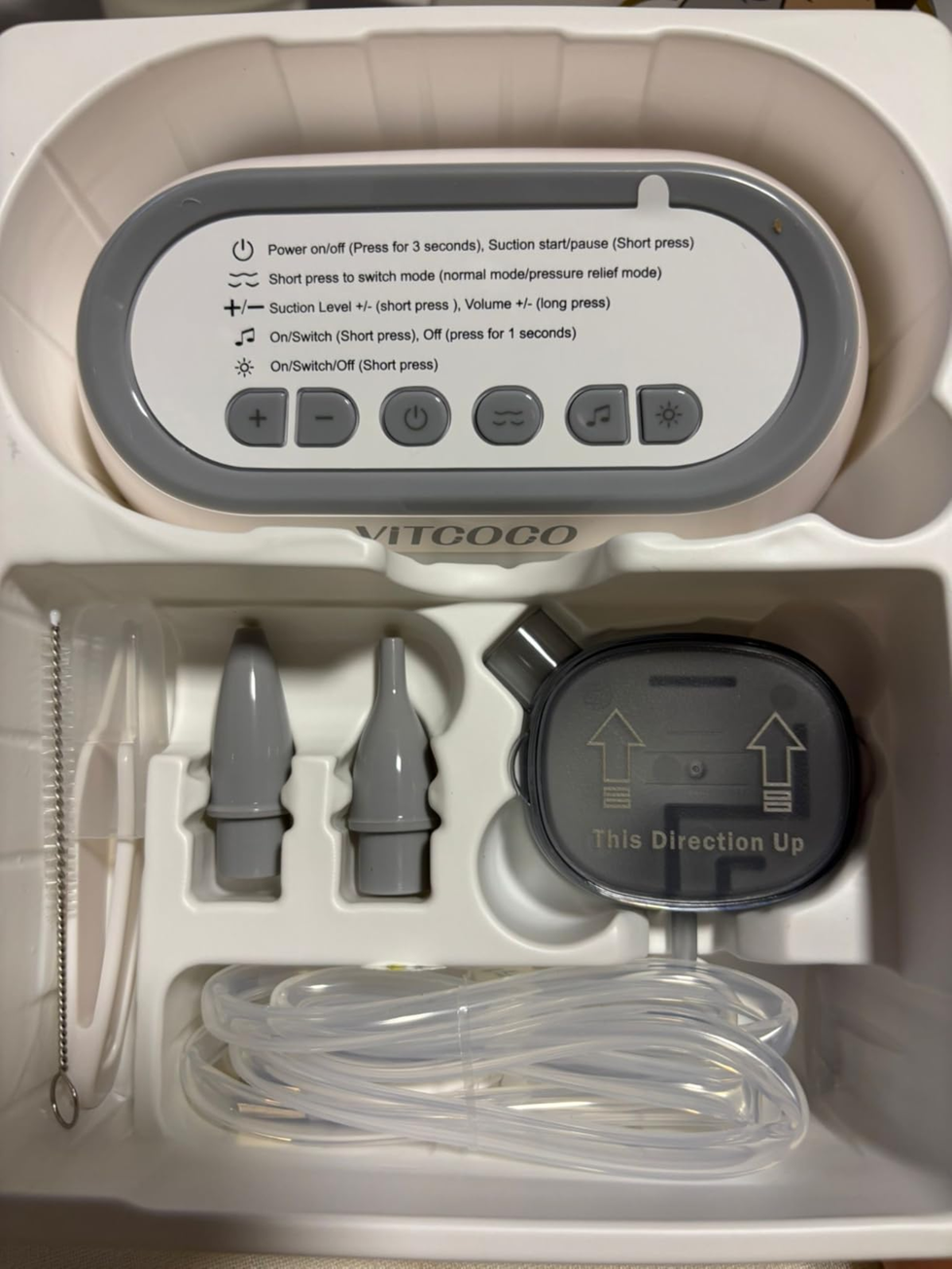 VITCOCO elektrische neusaspirator met nachtlampje