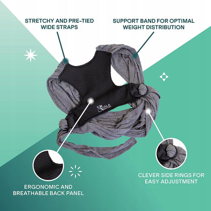 KOALA BABYCARE μάρσιπος αγκαλιάς 2 σε 1