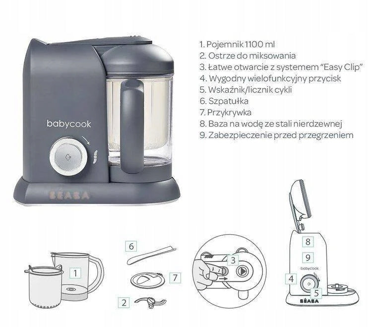 BEABA Babycook 4-in-1 steamer, blender, defroster, food warmer