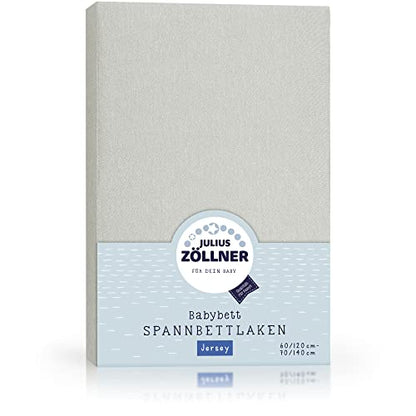 JULIUS ZOLLNER prześcieradło z gumką 70x140 60x120 x2 miękkie, oddychające, 100% bawełna, Öko-Tex, dla niemowląt