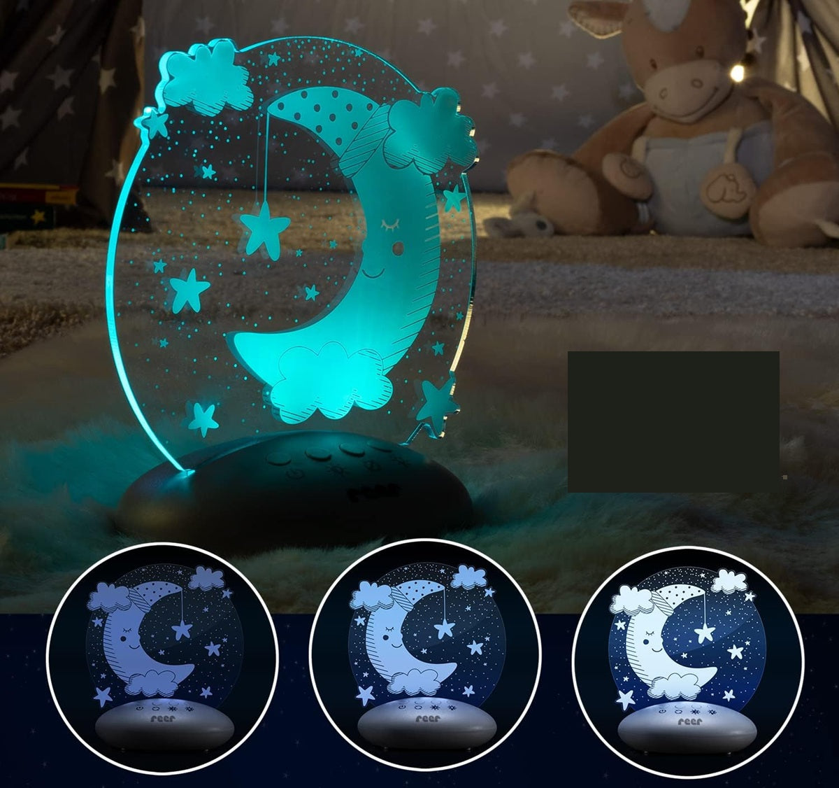 REER ColourLumy veilleuse LED 5 couleurs LUNE