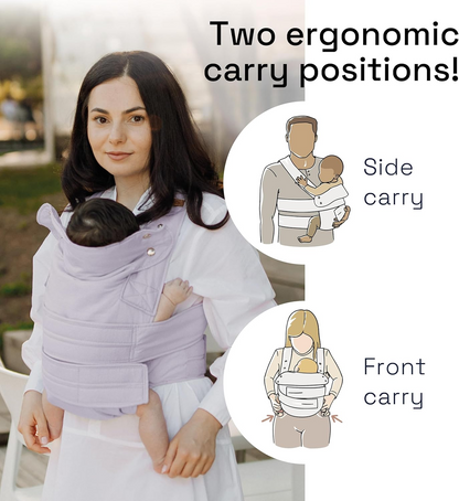 MARSUPI 2.0 nosidełko ergonomiczne S/M 3,5 - 15 kg, dwa ergonomiczne sposoby noszenia: przodem i na boku