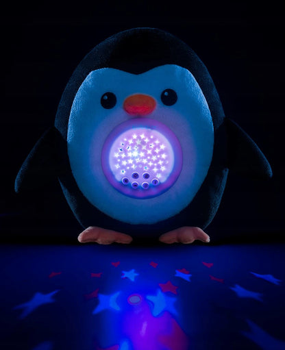 BUBZI peluche, proiettore di stelle, 20 suoni PINGUINO 20 cm