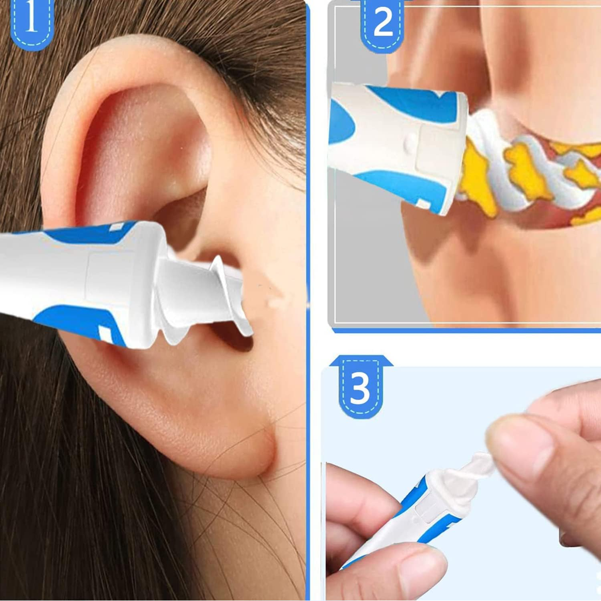 Q-grips ear cleaning device + 15 tips
