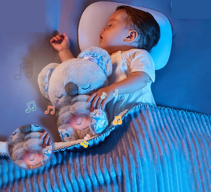 AUBY schlafender KOALA mit Bewegung, Schlaflieder, Nachtlicht 25 cm
