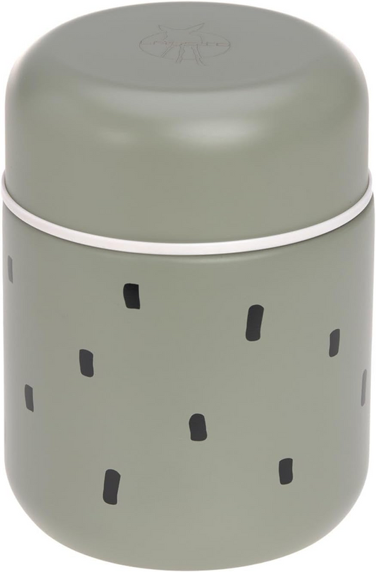 LASSIG Food Jar Happy Prints THERMOS LUNCHPOT van roestvrij staal 350 ml