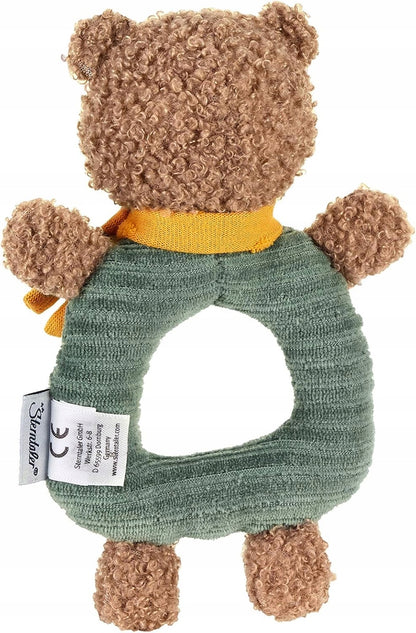 NATTOU katoenen grijper met rammelaar BEER BEN 17 cm