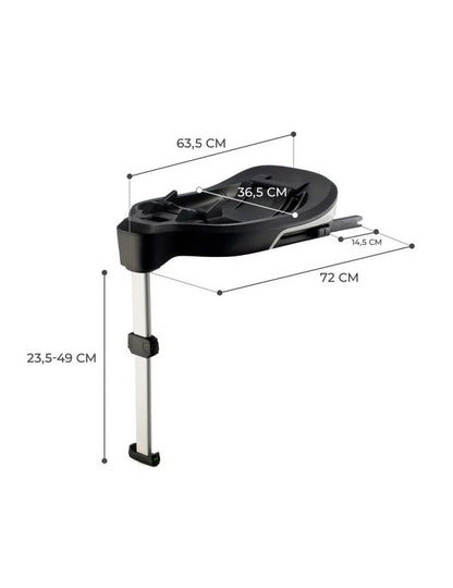 KINDERKRAFT CARE FX ISOFIX-basis voor i-Care i-Size autostoeltjes