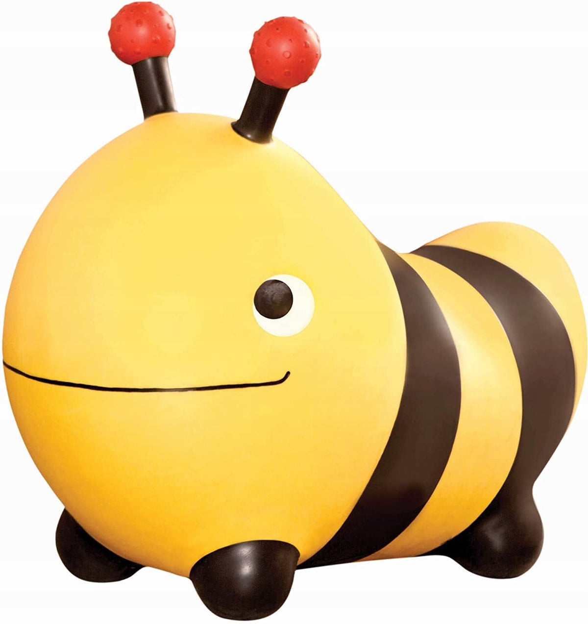 B.TOYS pszczoła GUMOWY SKOCZEK 64 cm + pompka, żółto-czarny skoczek dla dzieci, BPA i ftalanów