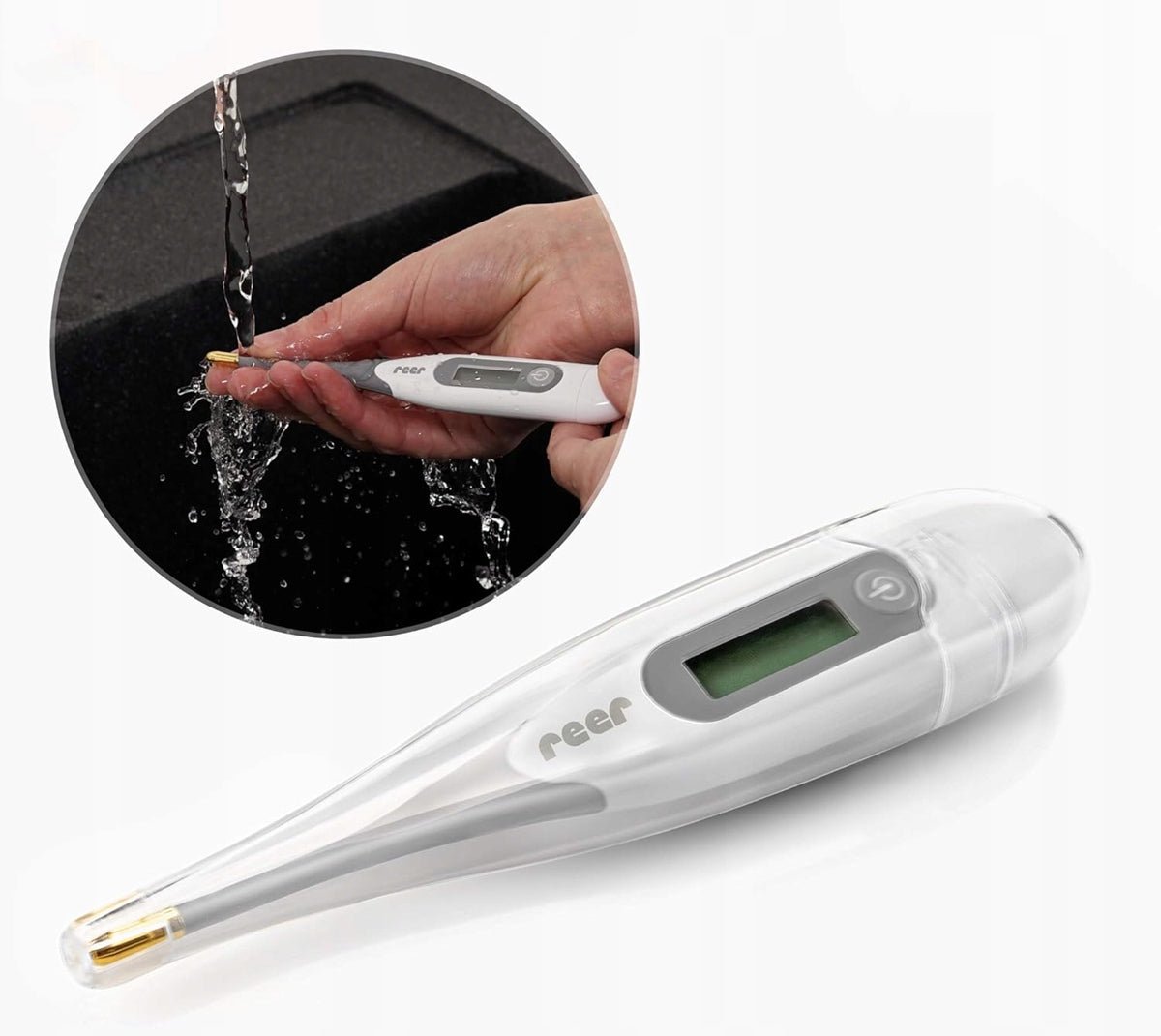 REER ExpressTemp termometro elettronico LCD con punta dorata