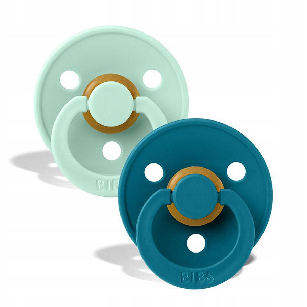 BIBS Colour fopspenen 2-pack natuurrubber 6m+