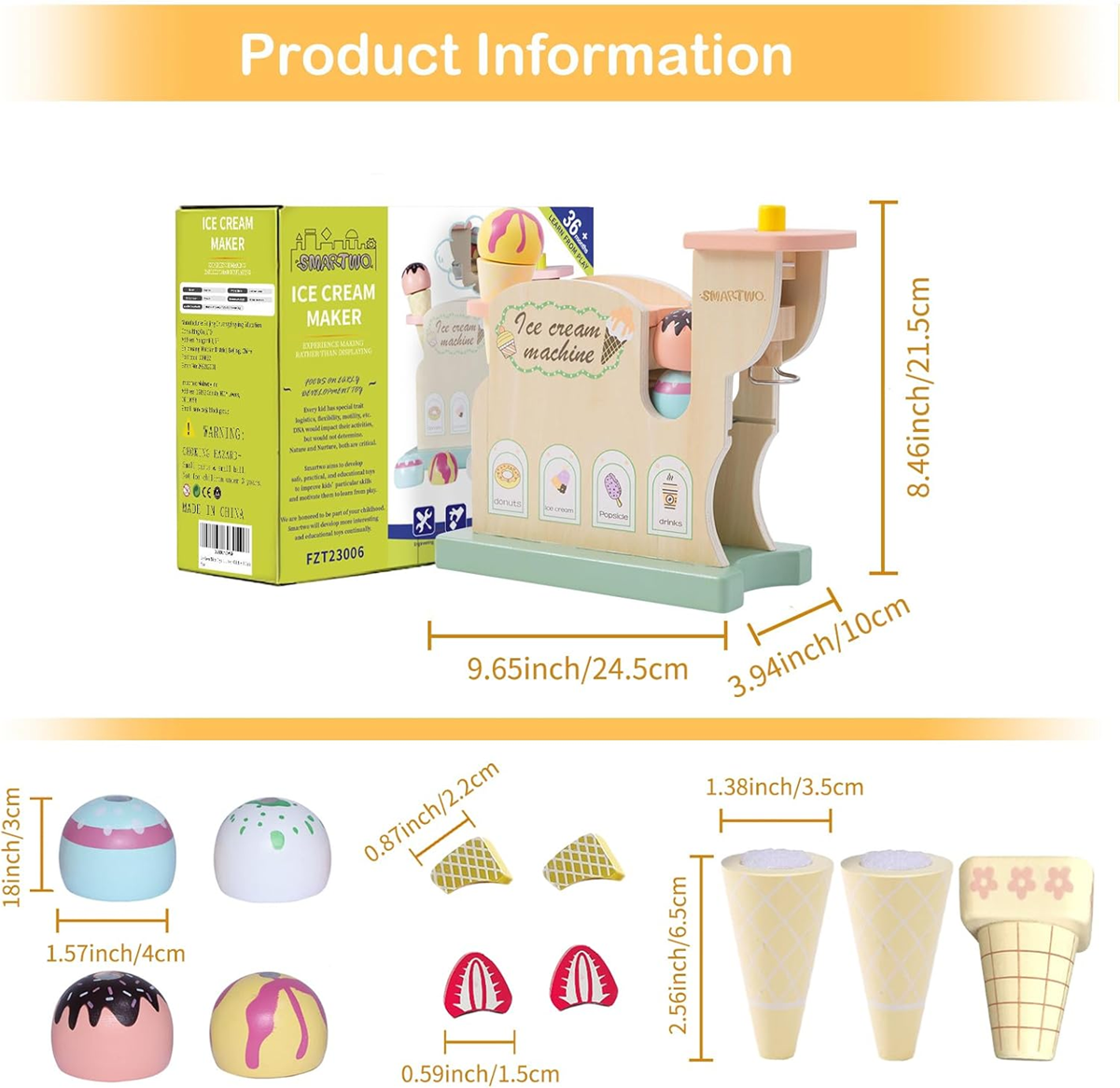 SMARTWO ensemble en bois machine à glace