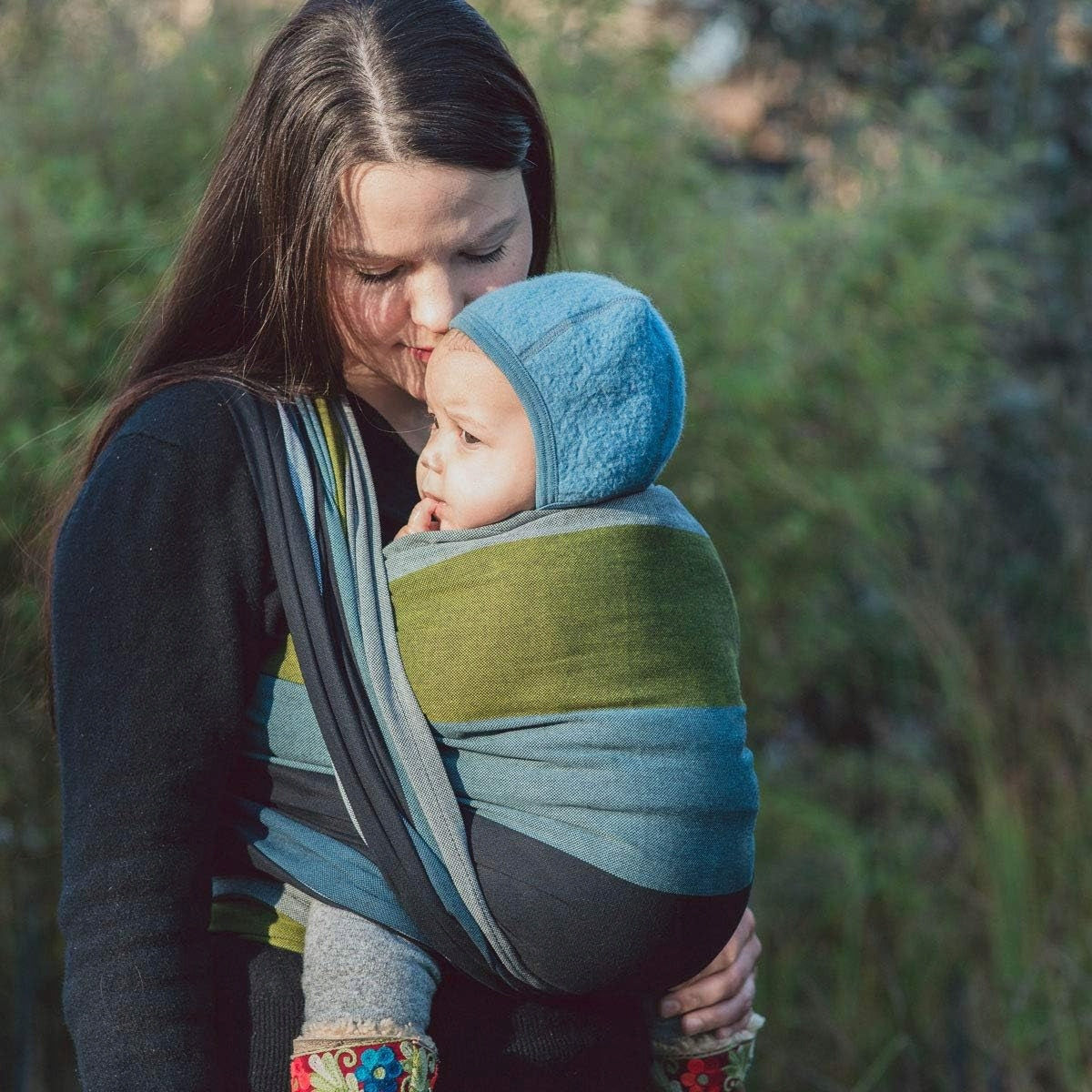 HOPPEDIZ geweven draagdoek voor het dragen van een baby 4,6x0,7
