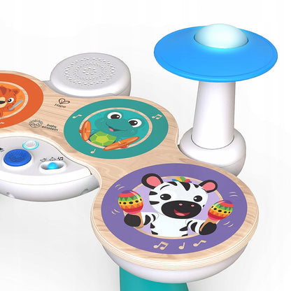 HAPE Baby Einsteintactile drumsage 12 m+multicolouredwidth 38 cm, height 23 cm, depth 19.9 cmmaterials wood