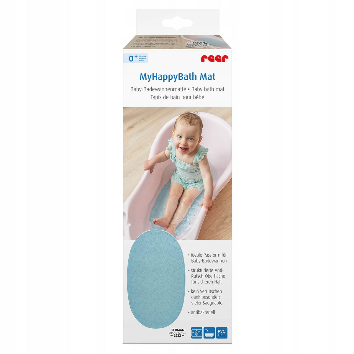 REER Antirutschmatte für die Badewanne 42x25