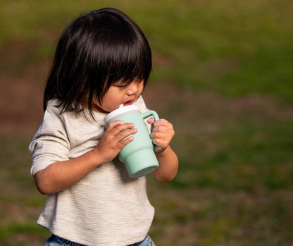 INFANTINO My 1st Tumbler siliconen anti-lek beker met tuit 266 ml 6 m+