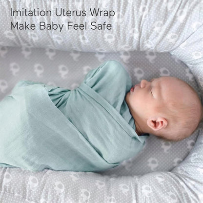 MOMCOZY mousseline omslagdoek x4 bamboe katoen 120x120