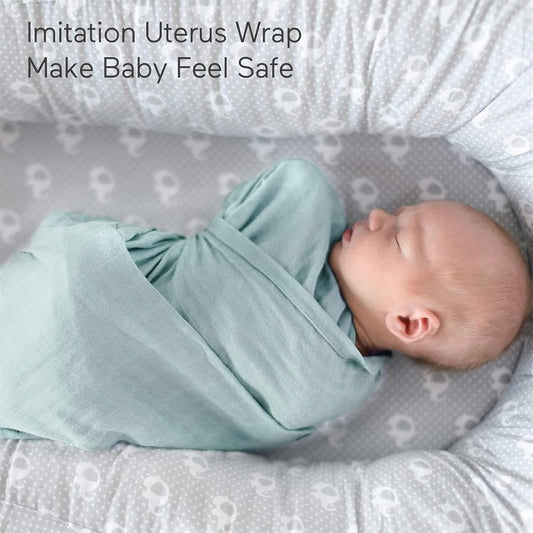 MOMCOZY mousseline omslagdoek x4 bamboe katoen 120x120