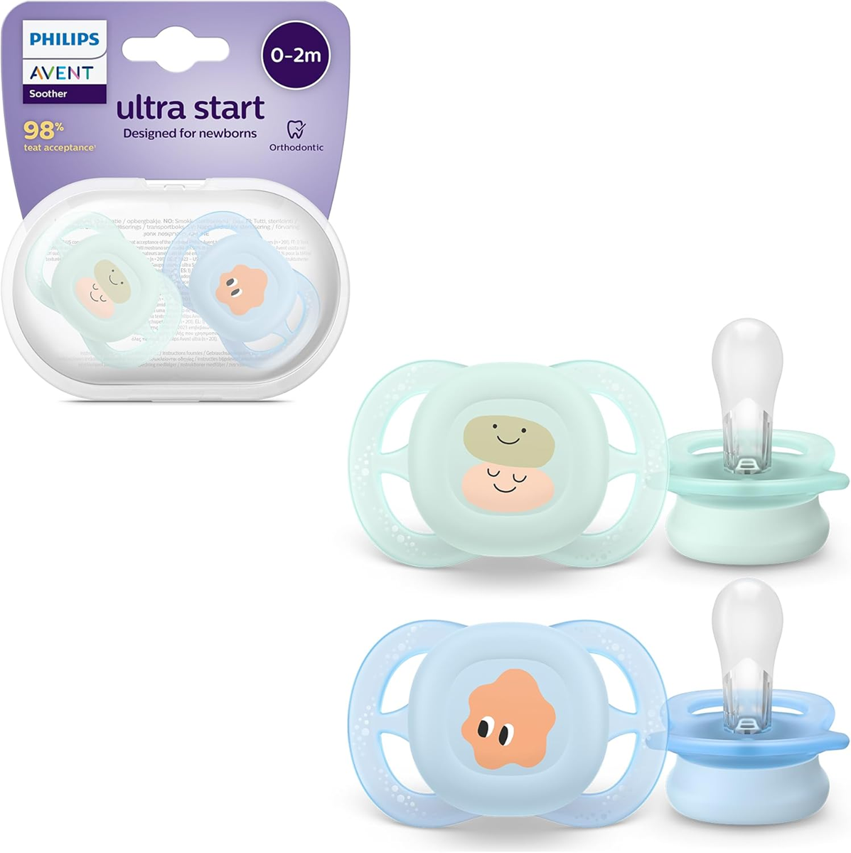 PHILIPS AVENT Ultra Start spenen x 2 0-2 maanden