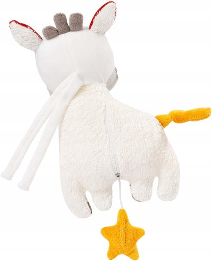 FEHN NATURE peluche Cebra con caja de música de algodón orgánico