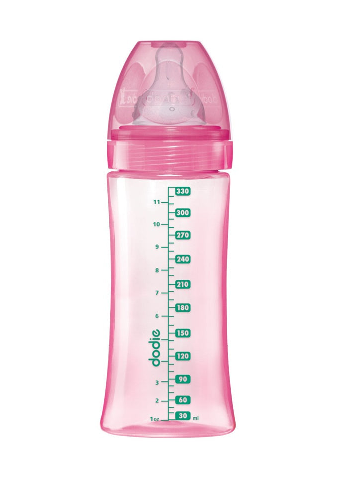DODIE fles 330 ml speen 3 snelle stroom 6 m+