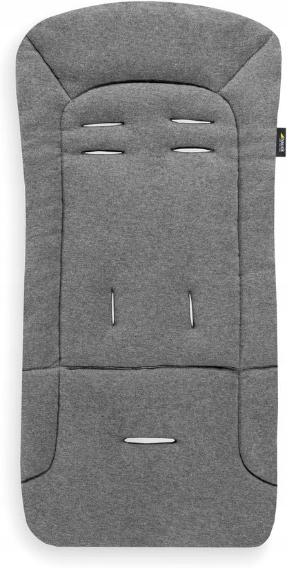 HAUCK uniwersalna wkładka do wózków spacerowych szara, bawełniana wkładka do spacerówki z otworami na pasy