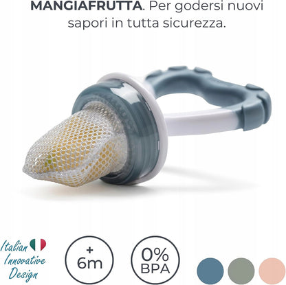 NUVITA inel gingival suzetă pentru fructe 2în1 6luni+