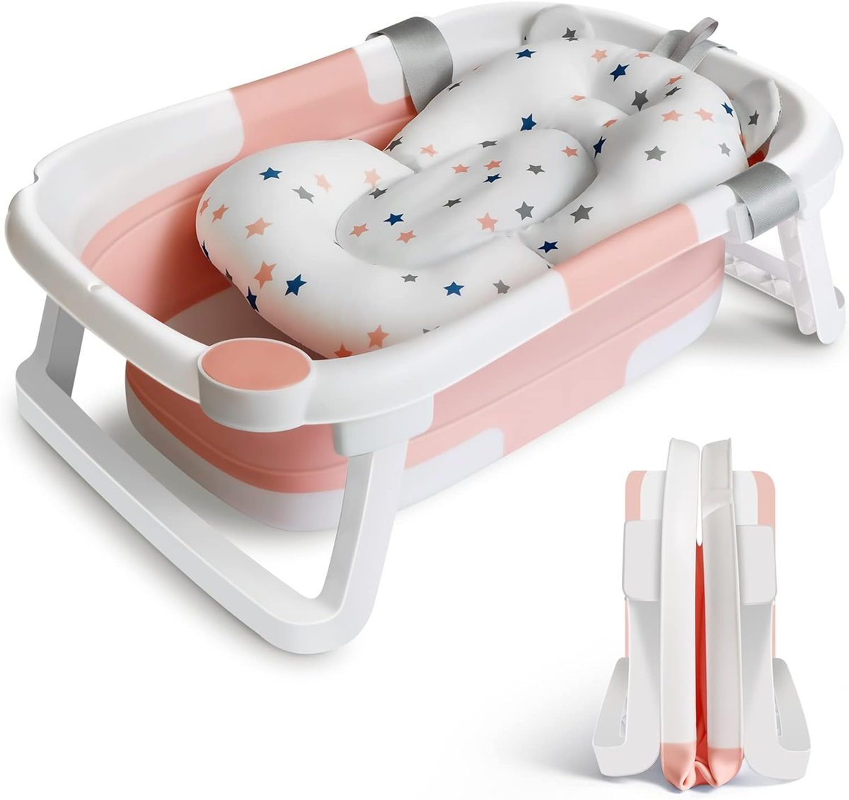 GLENMORE faltbare Babywanne mit Abfluss