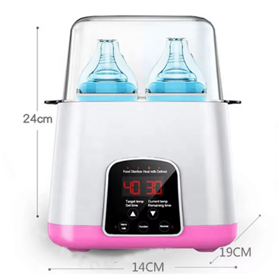 dubbele flessenwarmer sterilisator 6-in-1