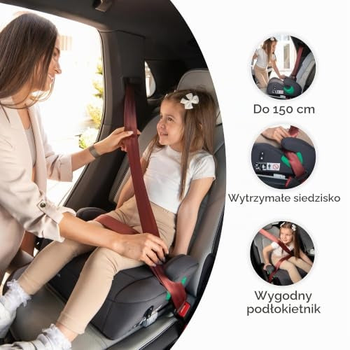 KikkaBoo i-Pop i-Size Isofix-zitverhoger 125-150 cm