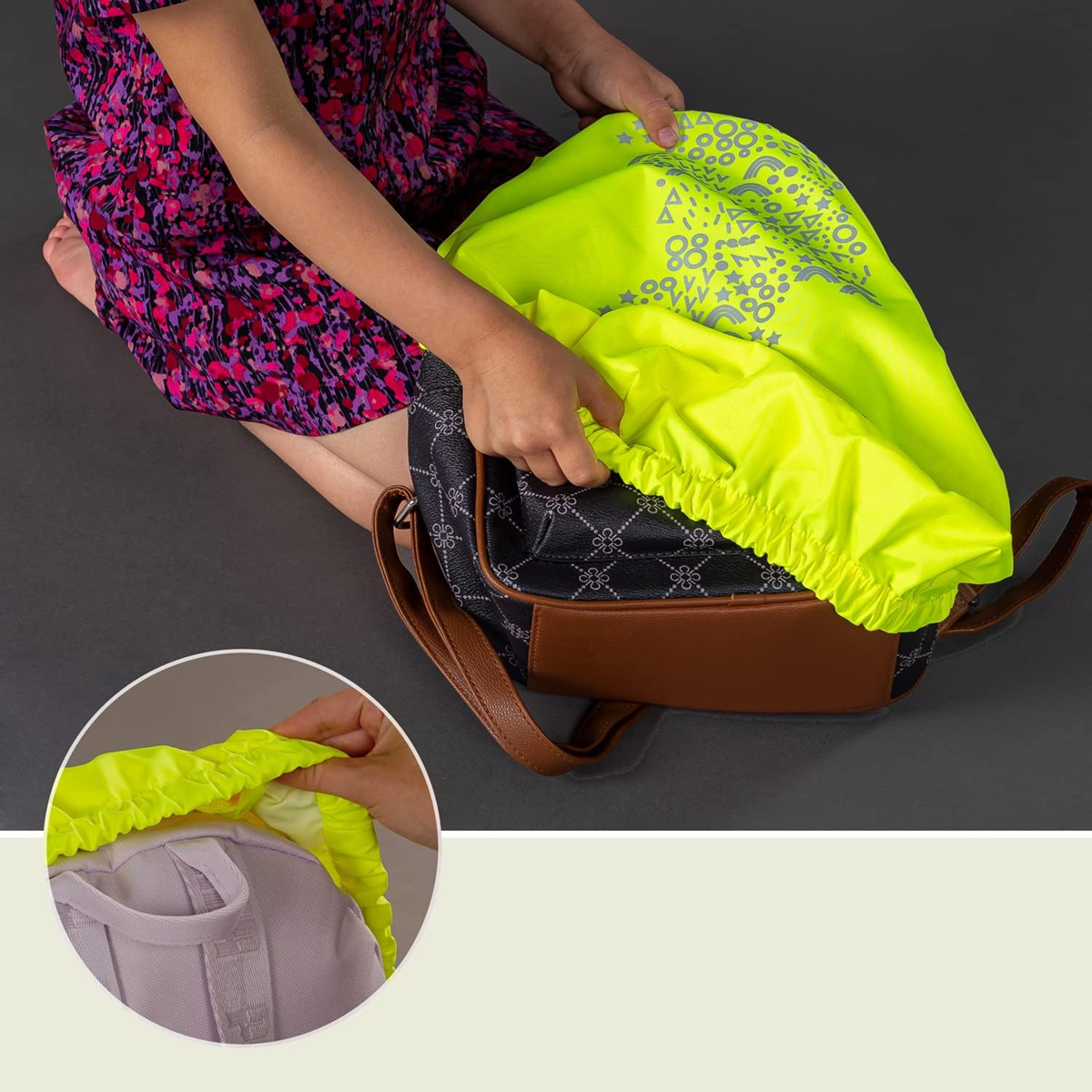 REER MyBuddyGuard husă impermeabilă reflectorizantă pentru rucsac până la 20 litri
