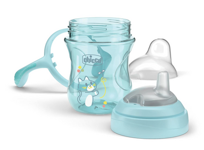 CHICCO Transition Cup anti-lekbeker met tuit en handvatten 200 ml 4 m+