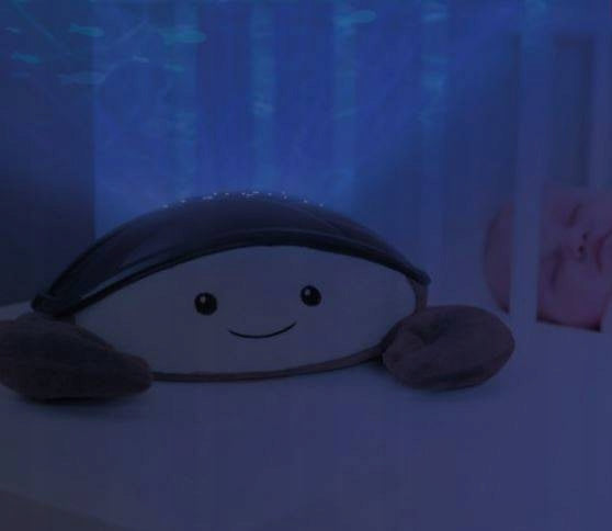 ZAZU Krab Cody projektor podwodnego świata z dźwiękami 30 minut, niebieska lampka nocna LED