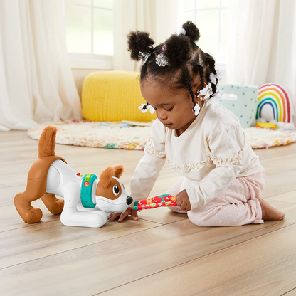 FISHER-PRICE interaktywny PIESEK j. niemiecki – edukacyjna zabawka dla dzieci 6 m+, wielokolorowy