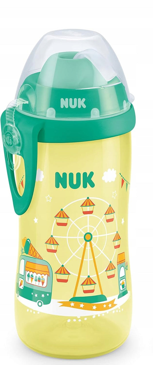 NUK Flexi Cup FĽAŠA so slamkou, 300 ml