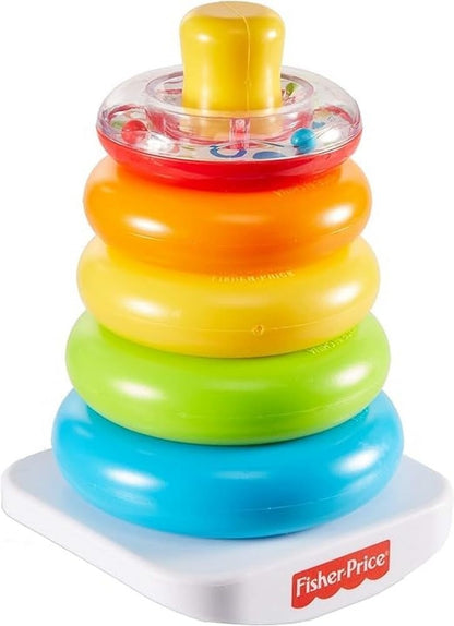 FISHER-PRICE Rock-a-Stack piramide met rammelaar 5 ringen 20 cm