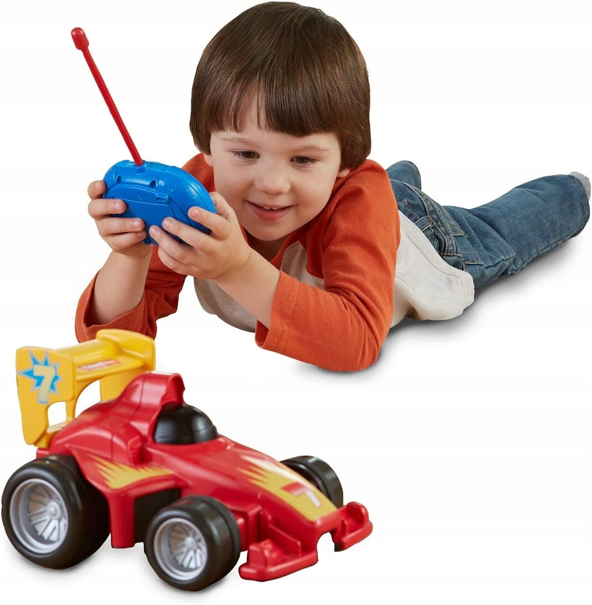 FISHER-PRICE My Easy RC samochód zdalnie sterowany dla dzieci 3+, łatwy pilot, 4 kierunki