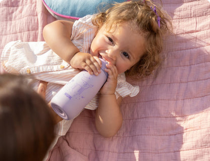 NUK Mini-Me Flip botella de acero con pajita y boquilla 500 ml 12 m+
